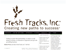 Tablet Screenshot of freshtracksinc.com